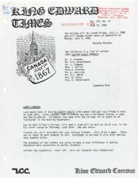 King Edward Times Volume 16, Number 13, June 30, 1988