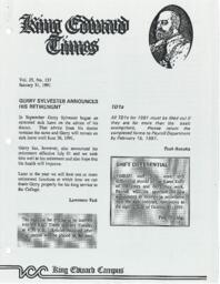 King Edward Times Volume 25, Number 137, January 31, 1991