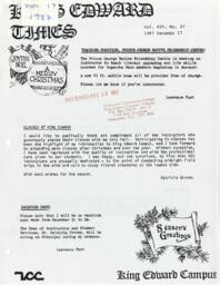 King Edward Times Volume 14, Number 37, December 17, 1987