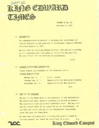 King Edward Times Volume 2, Number 65, December 3, 1976
