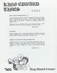 King Edward Times Volume 14, Number 36, December 9, 1987