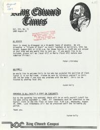 King Edward Times Volume 19, Number 71, August 24, 1989