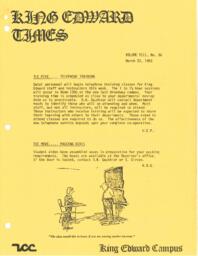 King Edward Times Volume 8, Number 36, March 23, 1983