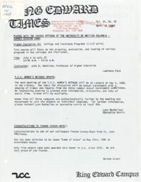 King Edward Times Volume 15, Number 02, April 14, 1988