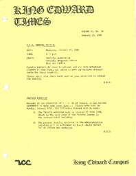 King Edward Times Volume 6, Number 38, January 15, 1981