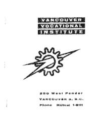 Vancouver Vocational Institute Prospectus
