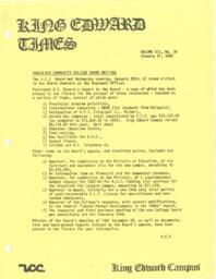 King Edward Times Volume 7, Number 39, January 21, 1982