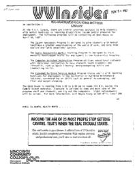 VVInsider Special Invitation April 24, 1987