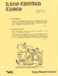 King Edward Times Volume 4, Number 34, November 25, 1977
