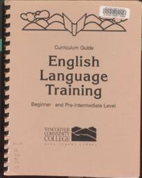 English language training curriculum guide: Beginner and pre-intermediate level