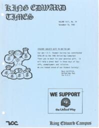 King Edward Times Volume 8, Number 26, November 10, 1982