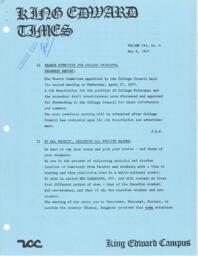 King Edward Times Volume 3, Number 6, May 6, 1977