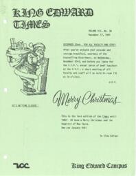 King Edward Times Volume 7, Number 36, December 17, 1981