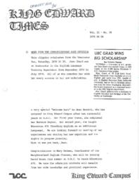 King Edward Times Volume 2, Number 39, June 4, 1976