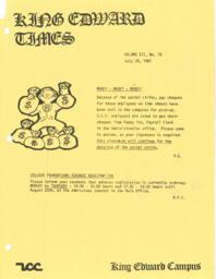 King Edward Times Volume 7, Number 16, July 24, 1981
