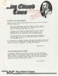 King Edward Times Volume 18, Number 42, February 2, 1989
