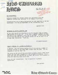 King Edward Times Volume 16, Number 29, October 27, 1988