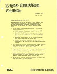 King Edward Times Volume 6, Number 7, May 23, 1980