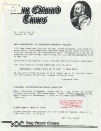King Edward Times Volume 22, Number 92, January 25, 1990