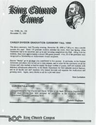 King Edward Times Volume 23, Number 128, November 15, 1990
