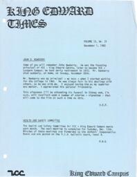 King Edward Times Volume 9, Number 31, December 1, 1983