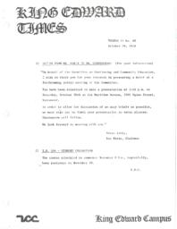 King Edward Times Volume 2, Number 60, October 29, 1976