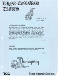 King Edward Times, Volume 9, Number 24, October 6, 1983