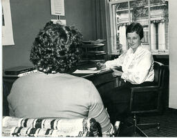 Working at a desk